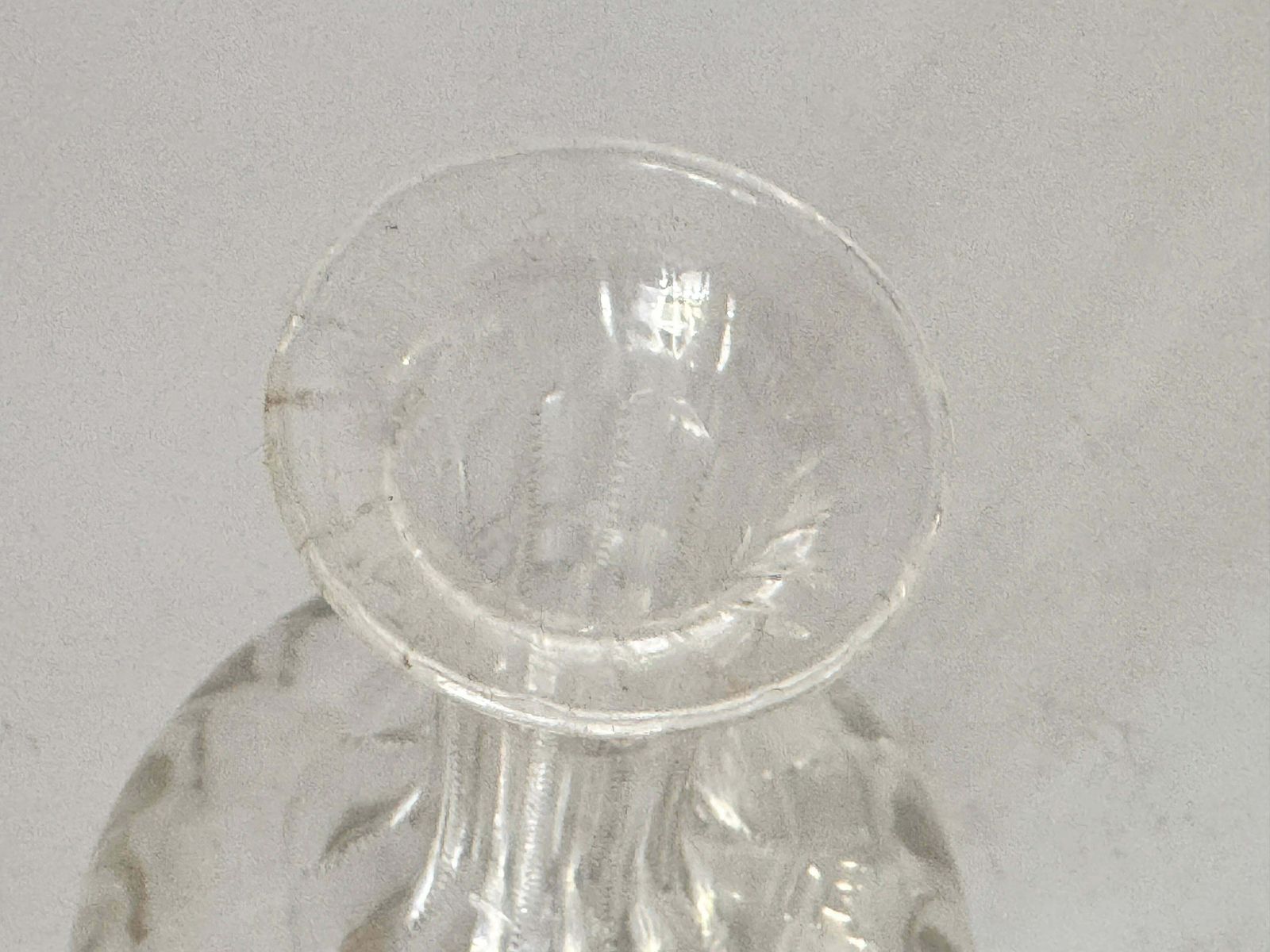 Baccarat Style Crystal Rond Perfection Decanter France 20th Century photo vintage