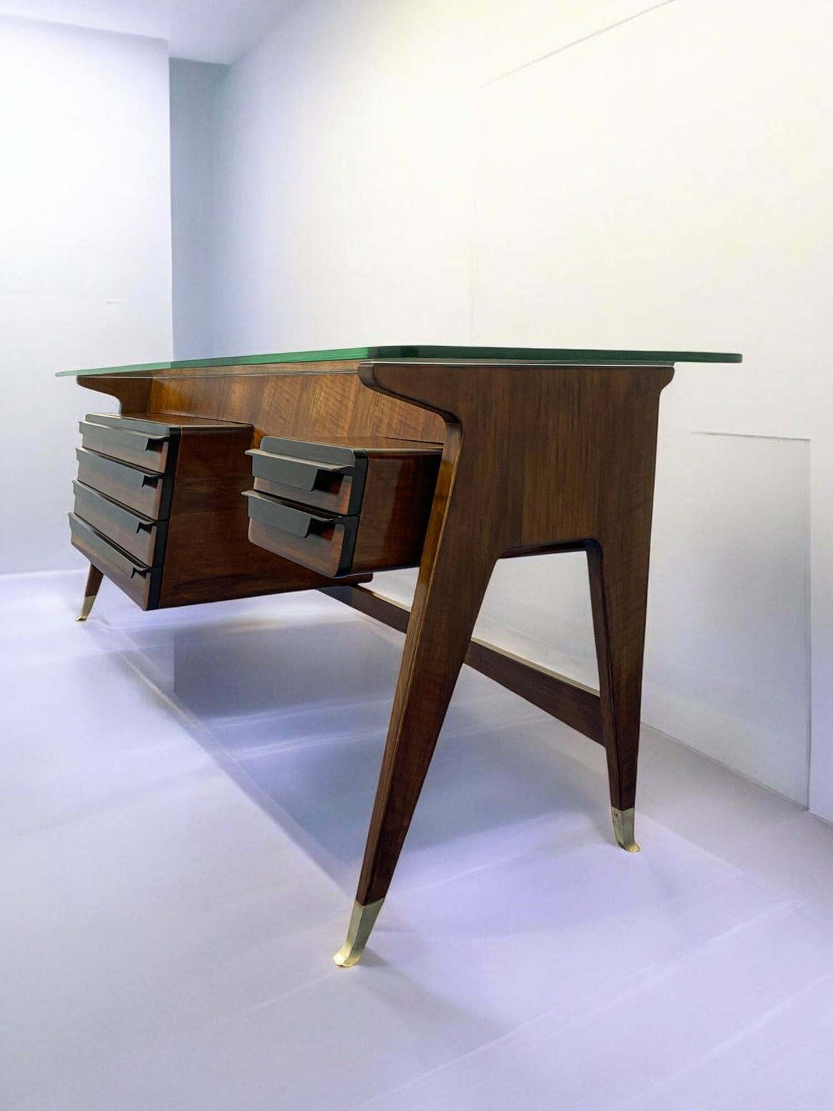 Italian Midcentury Sideboard Console Dresser Designed By Vittorio Dassi, 1950s photo buy