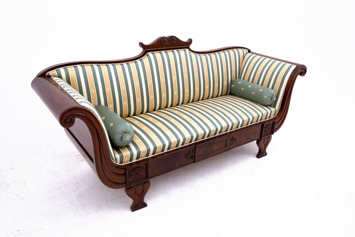 Biedermeier Sofa, Northern Europe, Circa 1860. After Renovation photo for sale