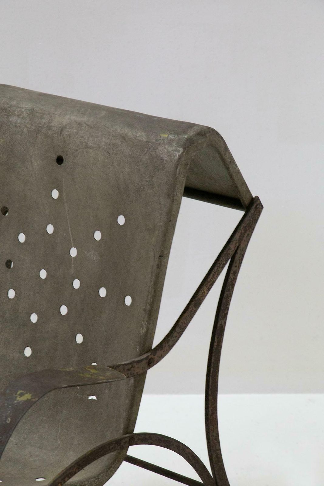 photo furniture Prototype Of An Aluminum Armchair By Gabriele Mucchi