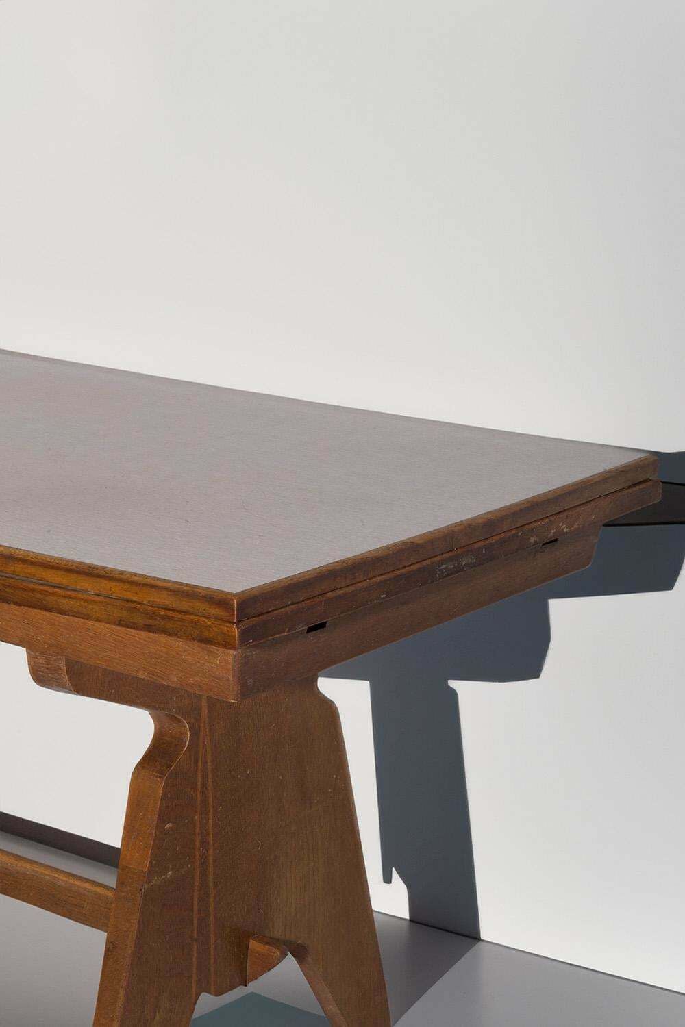 Extendable Wooden Dining Table photo vintage