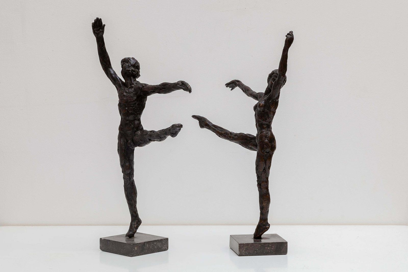 Bronze Dancers Couple 1970s Belgium Artist V D Brande photo furniture