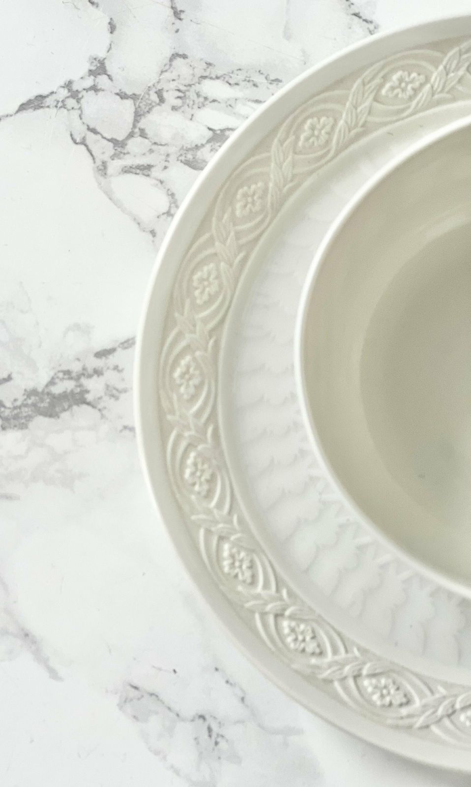 Royal Copenhagen Fan Pattern White Porcelain And Bisque Parian Ware Teacup Classic Scandinavian Homeware Collectible Cabinet Tea Cup 1904 photo 80.0