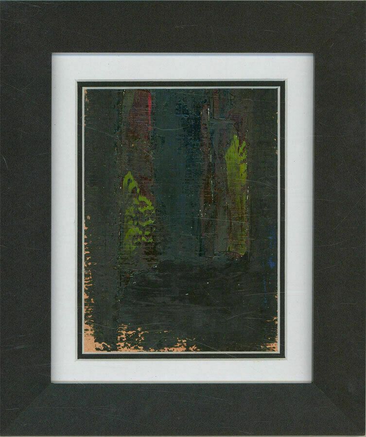 Don Hemming   Contemporary Mixed Media, Composition In Black, Red And Green