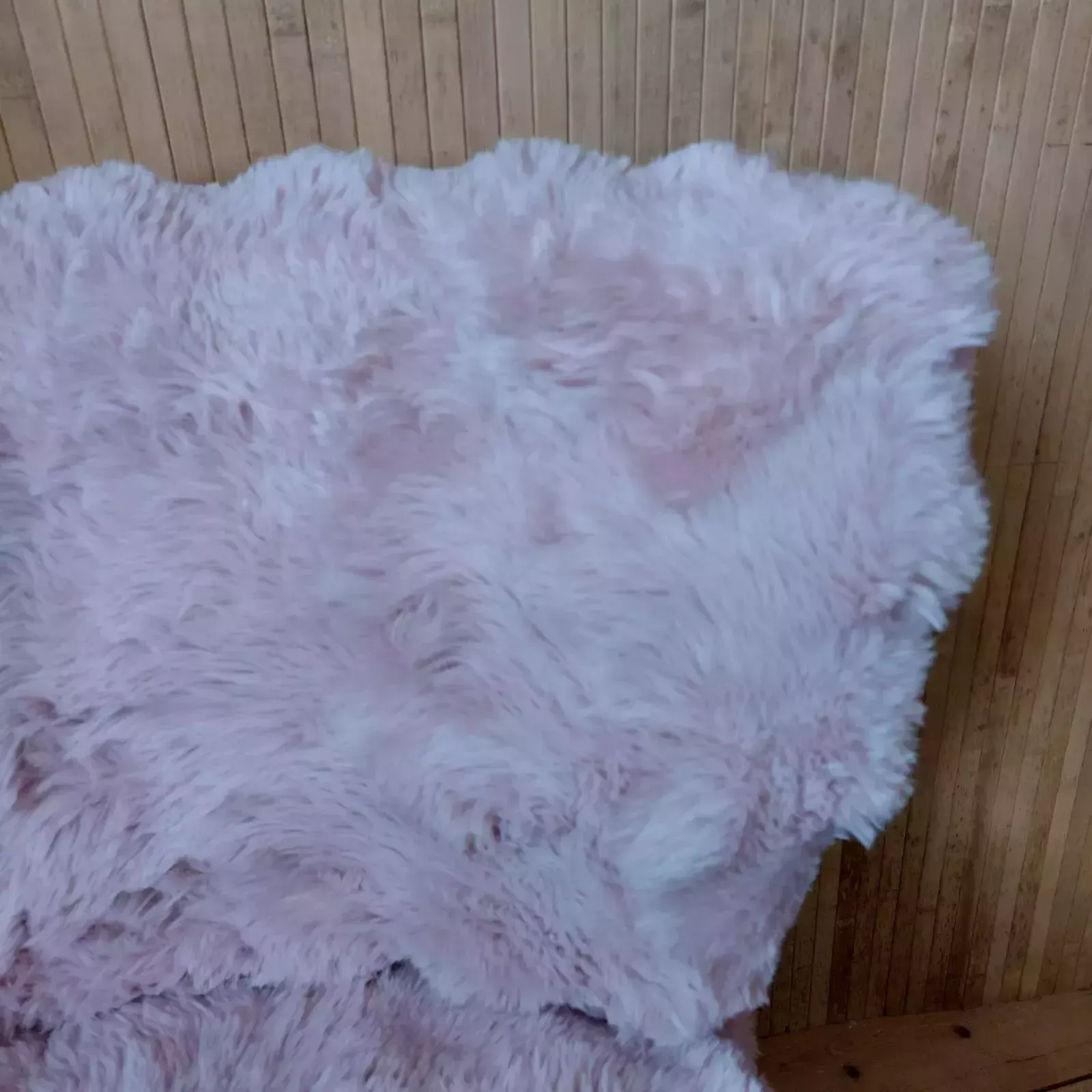 Fab Vintage Mid Century German Bartholomew Cocktail Chair Blush Pink Faux Fur photo for sale