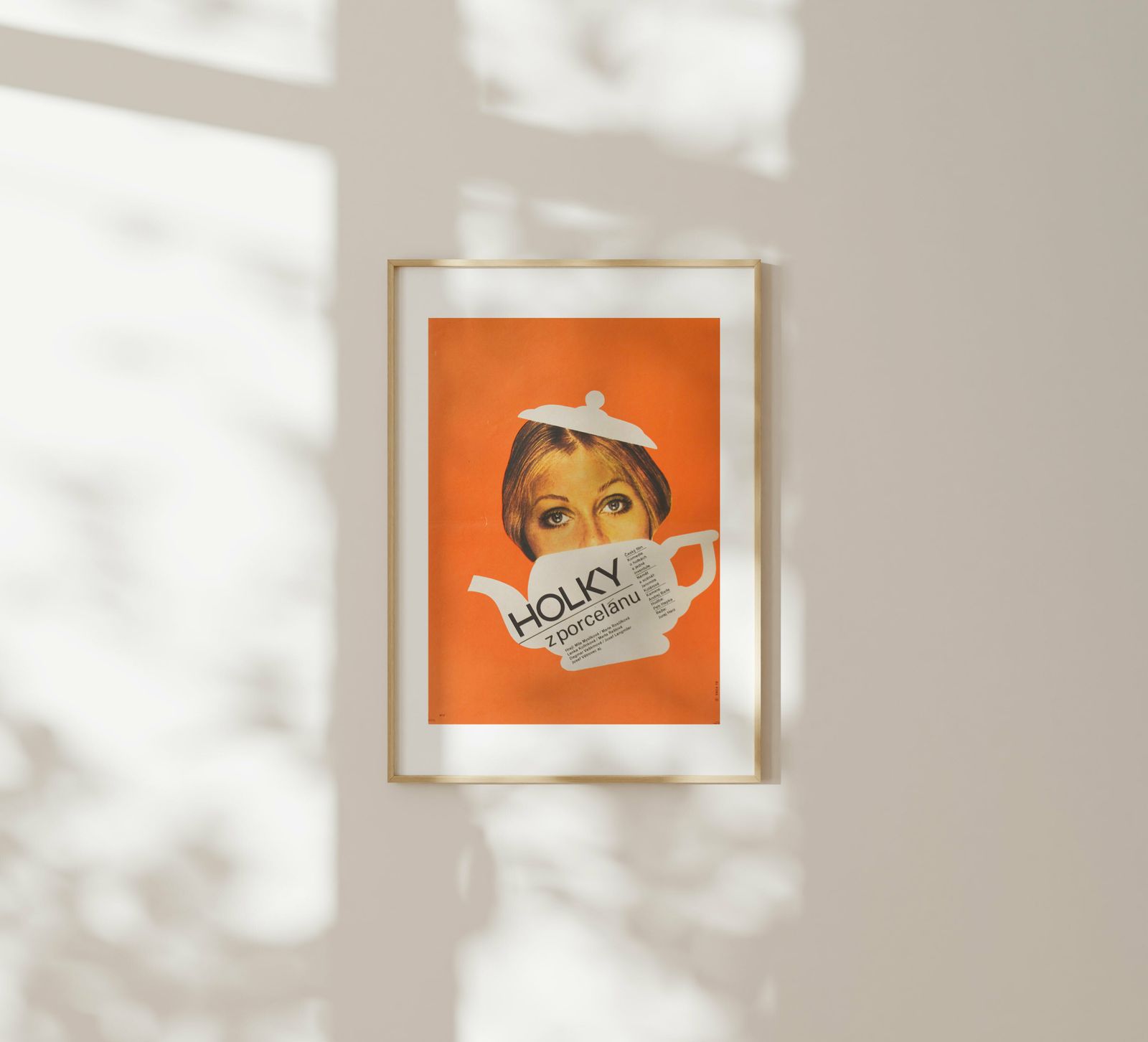 Girls From A Porcelain Factory   Original Czech Republic Poster | 1974 photo furniture