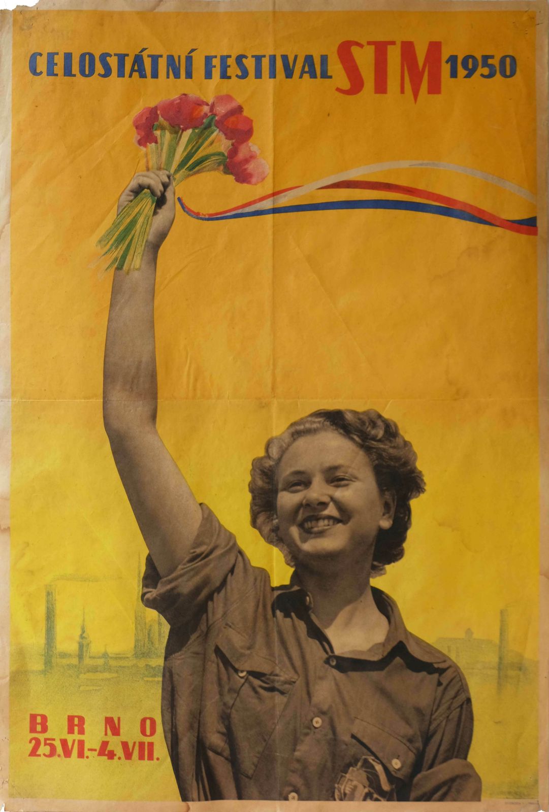 National Stm Festival 1950   Original Czech Republic Poster | 1950