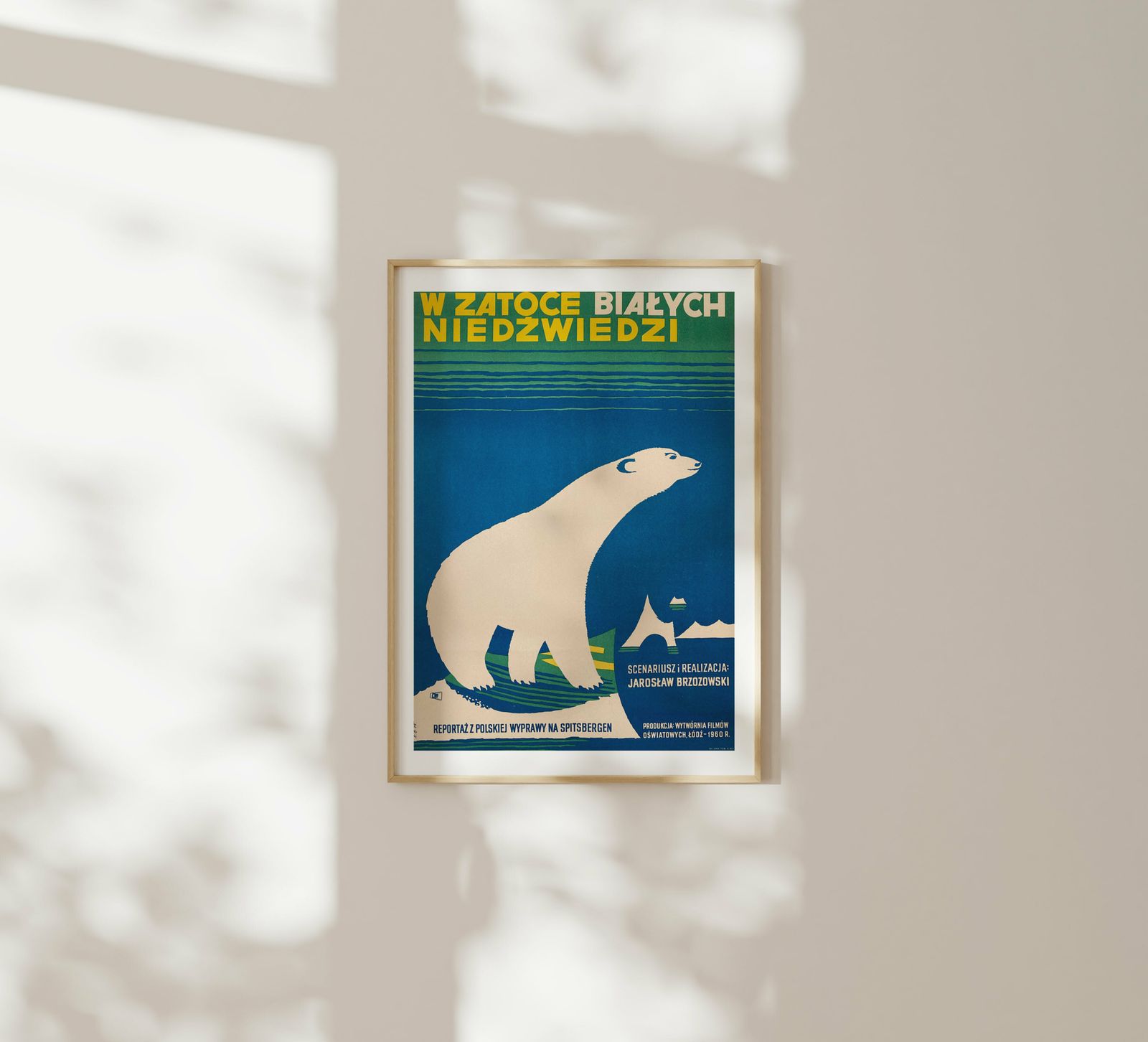 In The Bay Of White Bears   Original Poland Poster | 1960 photo furniture