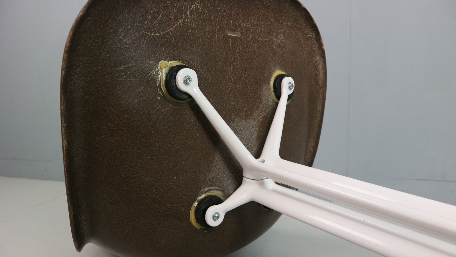 Furniture Charles & Ray Eames "La Fonda" Brown Fiberglass Chairs For Herman Miller photo