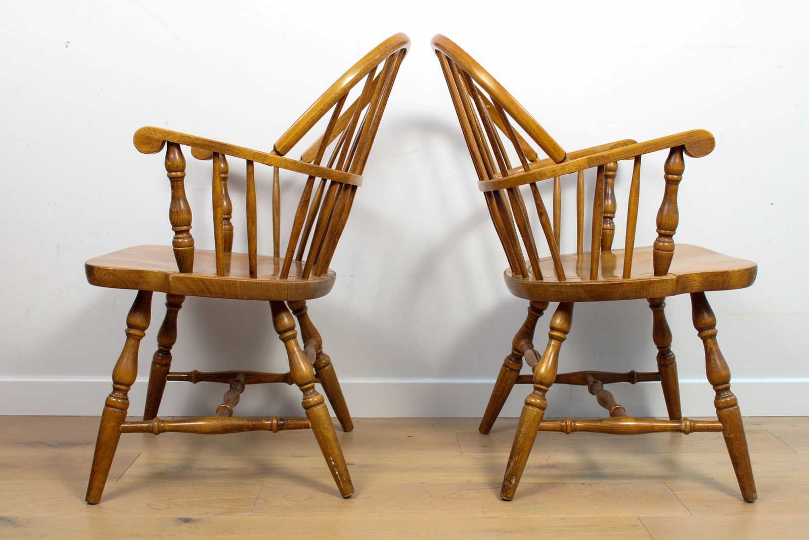 A Pair Of Vintage Mid Century Windor Chairs By Kli Logatec Yugoslavia Ercol Era photo Furniture