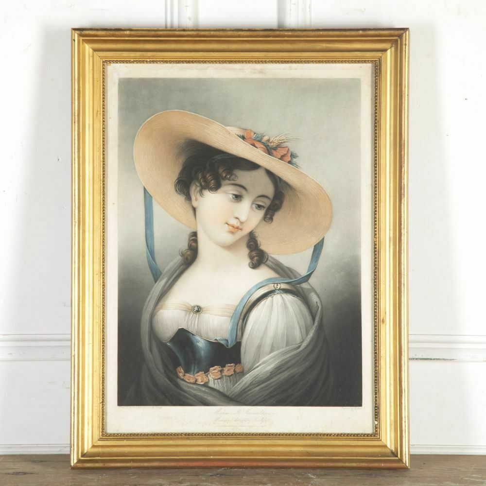 Lithograph Of Mademoiselle Vanmaeler