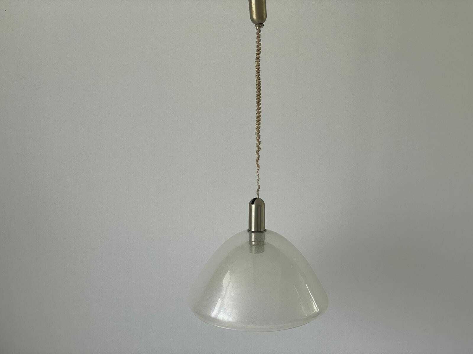Murano Glass Peleguso Model Pendant Lamp By Carlo Nason For Mazzega, 1960s, Italy photo for sale
