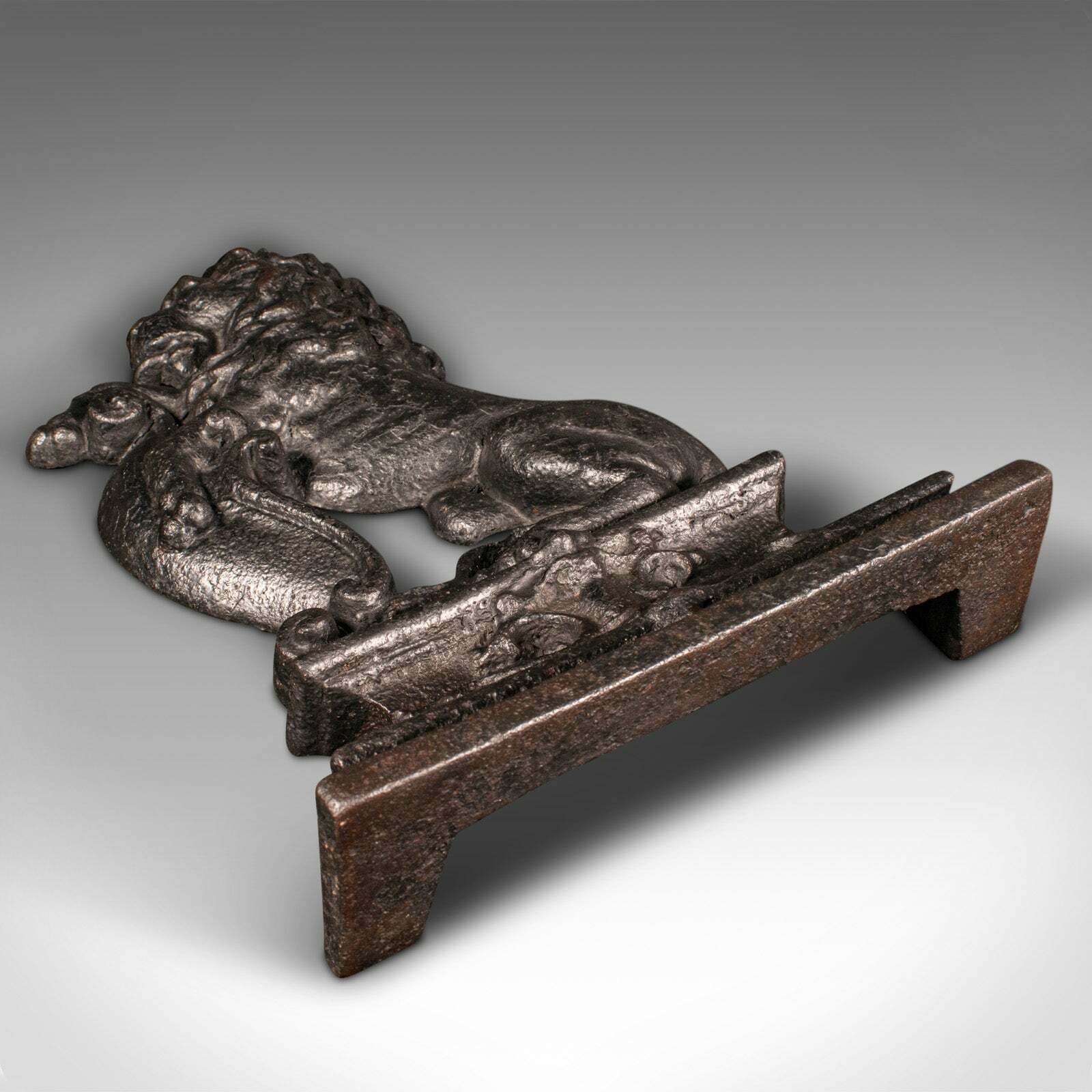 photo furniture Antique Lion Rampant Doorstop, English, Cast Iron, Decor, Door Keeper, Victorian