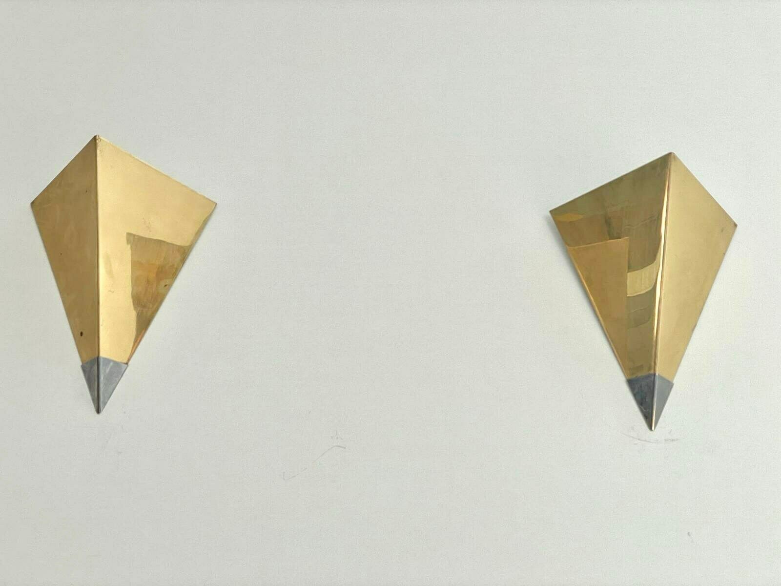 Luxurious Pair Of Gold Sconces By Art Line, 1980s, Germany photo for sale