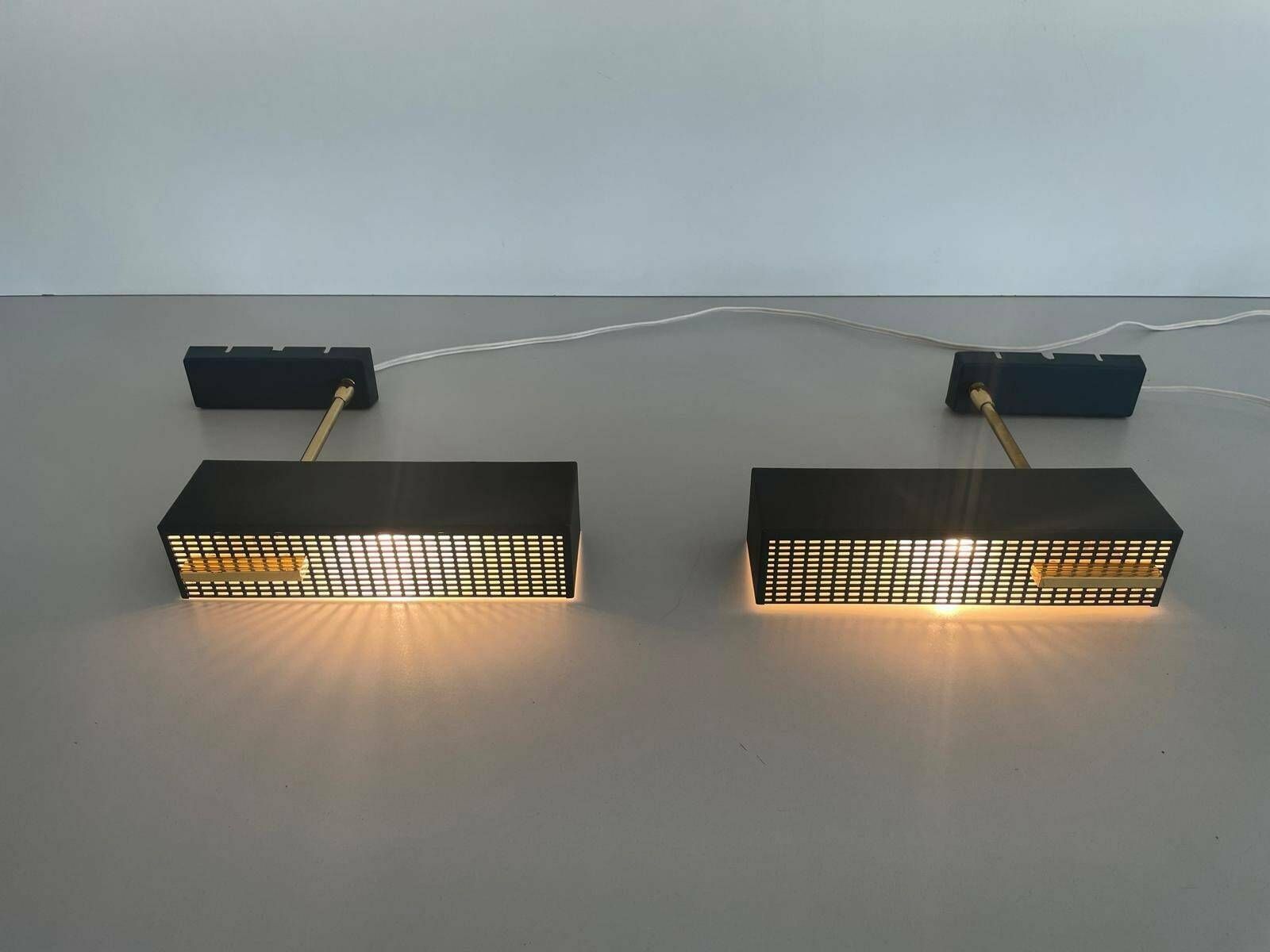 Mid Century Metal And Brass Pair Of Sconces By Paul Neuhaus Leuchten, 1950s, Germany photo furniture