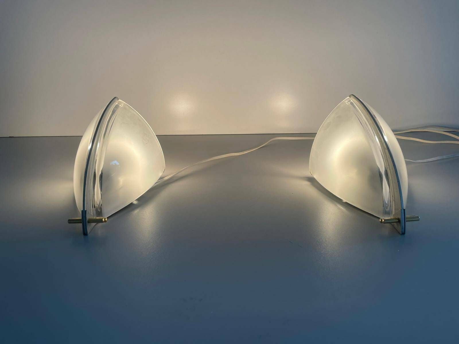 Murano Glass Pair Of Sconces By Ernesto Gismondi For Artemide Veart, 1990s, Italy photo furniture