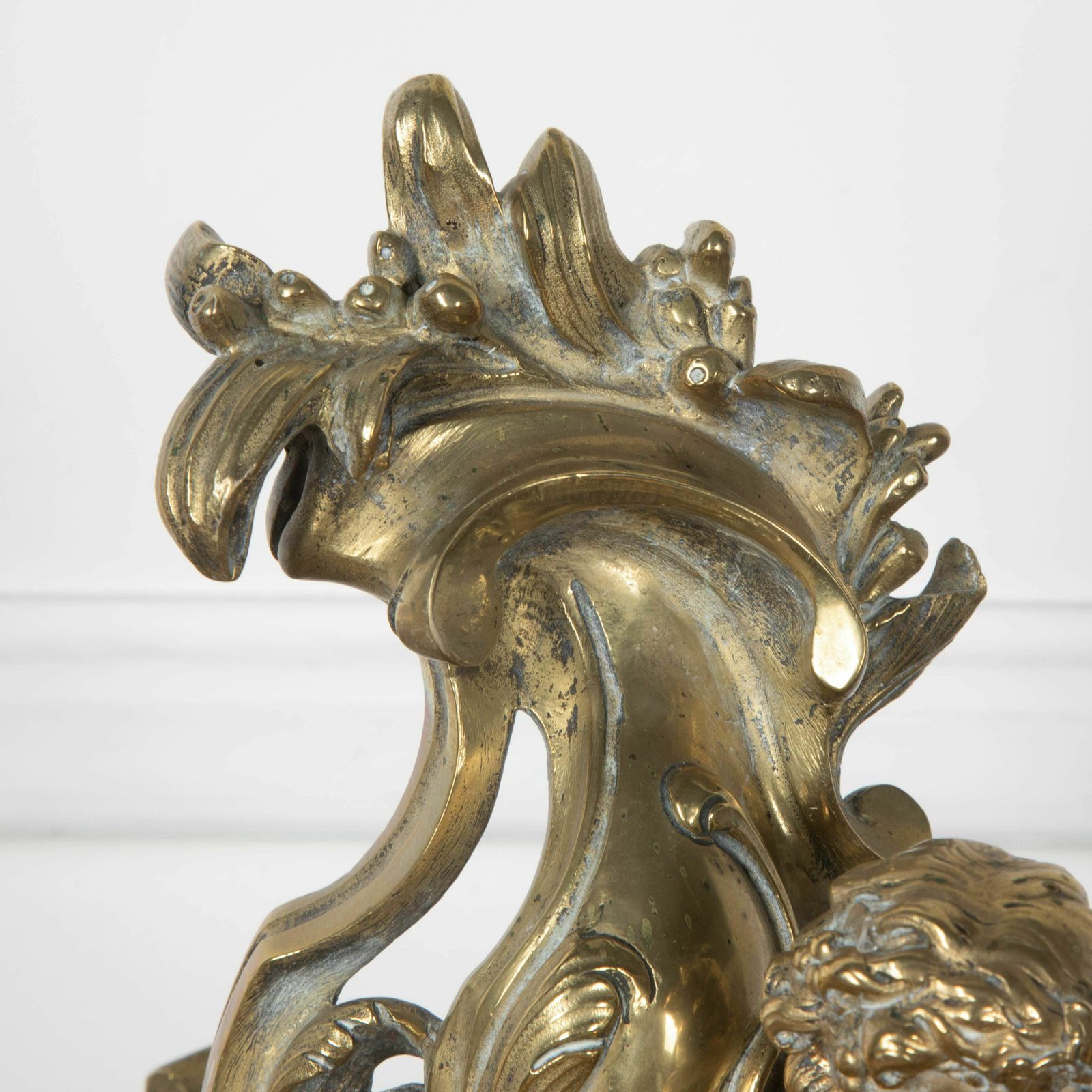 Late 19th Century Pair Of Gilded Fire Dogs photo Home Fixtures