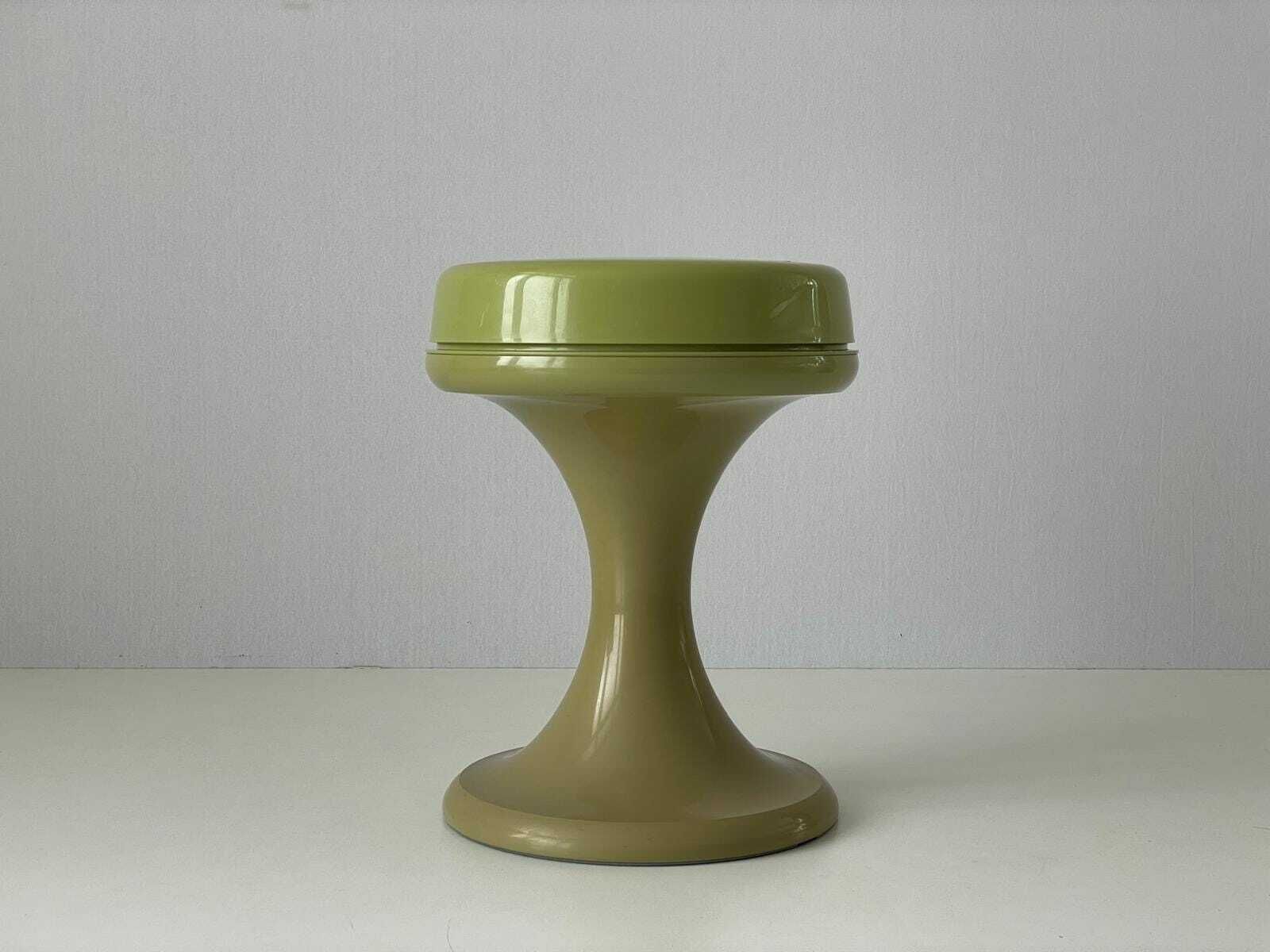 Space Age Green Plastic Stool By Emsa, 1970s, West Germany photo Furniture