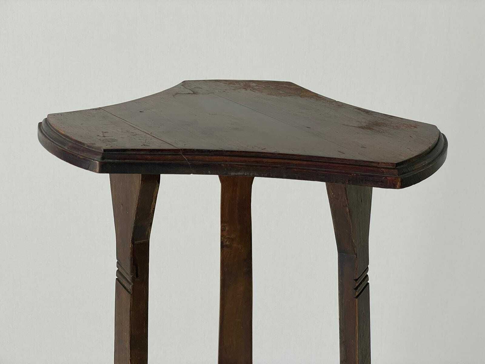 Triangle Top Wood Flower Or Sculpture Stand, 1960s, Germany photo 871.0
