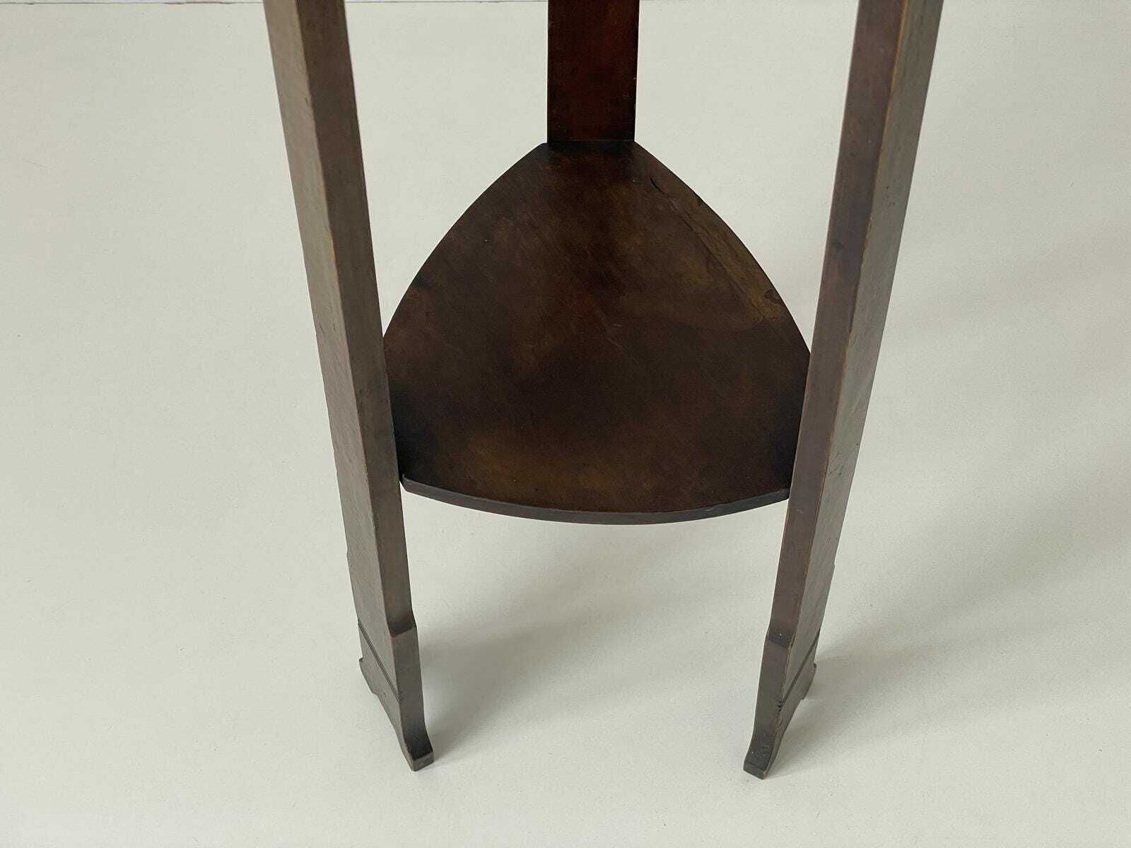 Triangle Top Wood Flower Or Sculpture Stand, 1960s, Germany photo buy