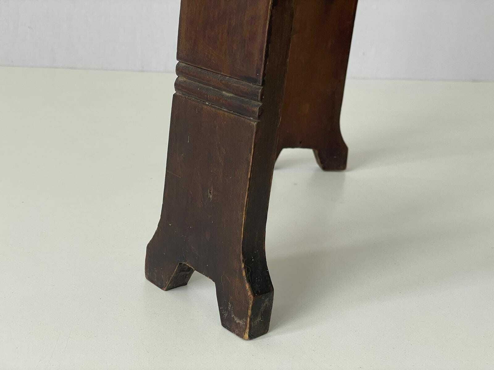 photo for sale Triangle Top Wood Flower Or Sculpture Stand, 1960s, Germany