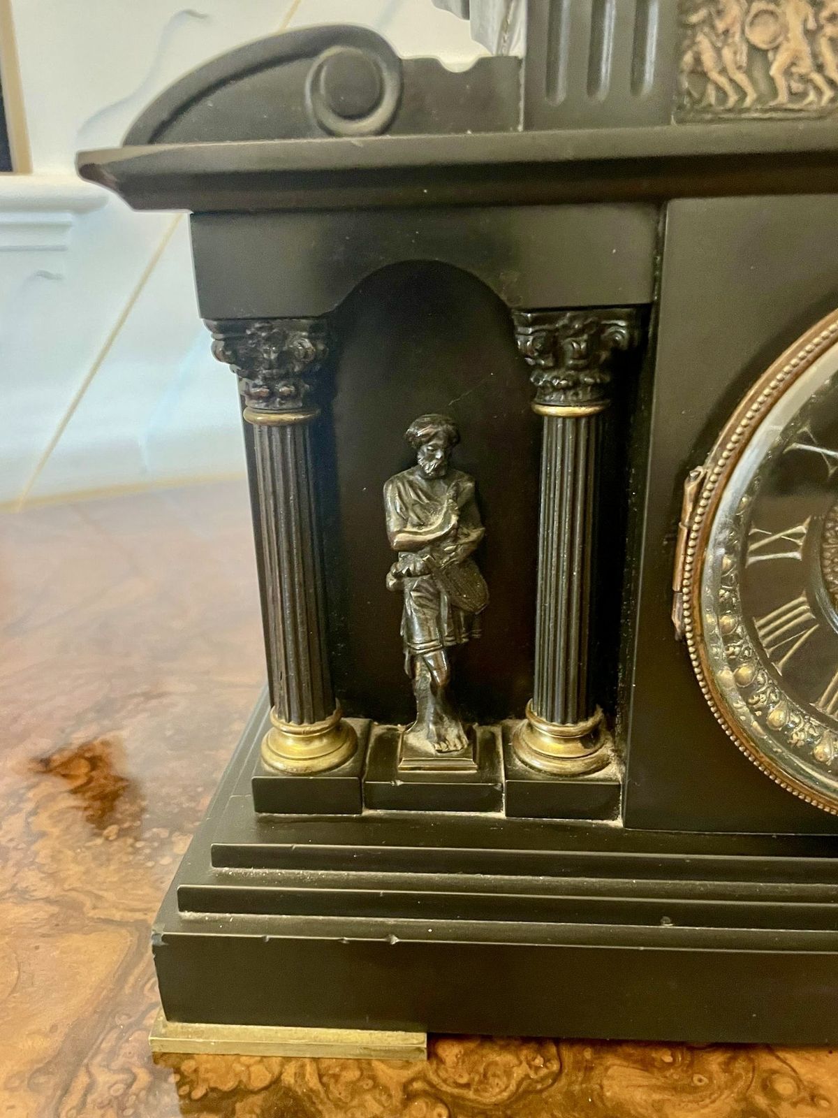 Superb Quality Antique 19th Century Marble Mantle Clock photo buy