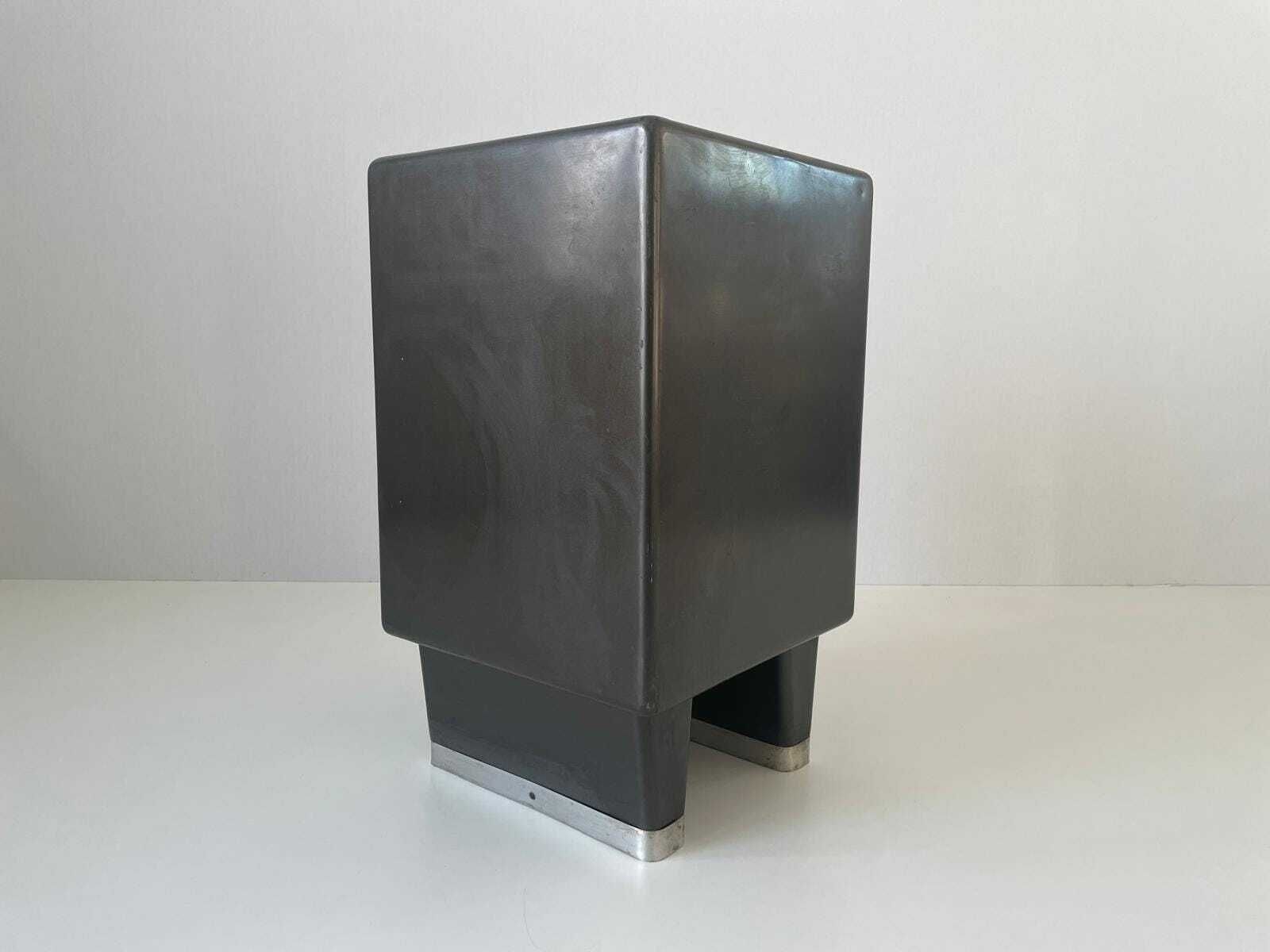 Mid Century Metal Industrial Office Side Table By Italo Carlotti Milano, 1950s, Italy photo vinterior