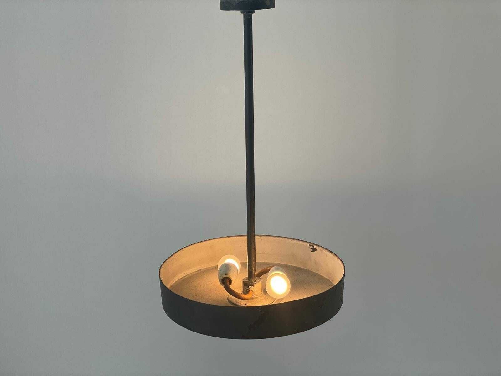 Black Industrial Factory Ceiling Lamp, 1940s By Bega, Germany, 2 Available In Stock photo furniture