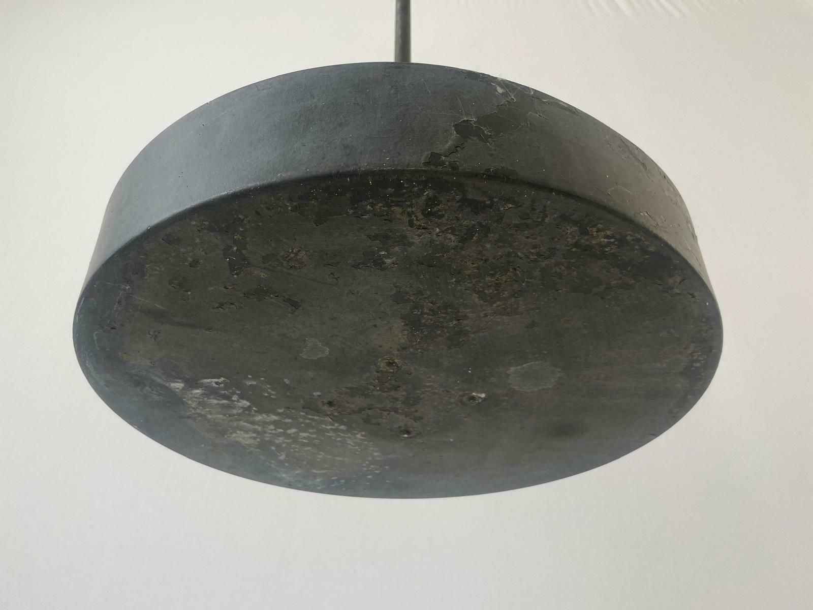 Black Industrial Factory Ceiling Lamp, 1940s By Bega, Germany, 2 Available In Stock photo vintage