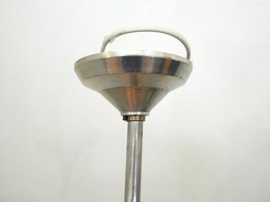 photo furniture Art Deco Chandelier With Discs Decorated With Stylized Roses In Pink Granite, 1940s