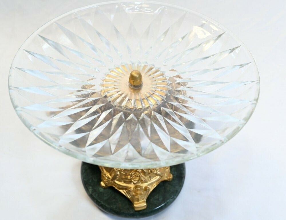 photo furniture Pair Empire Candelabras Rock Crystal Gilt Candles