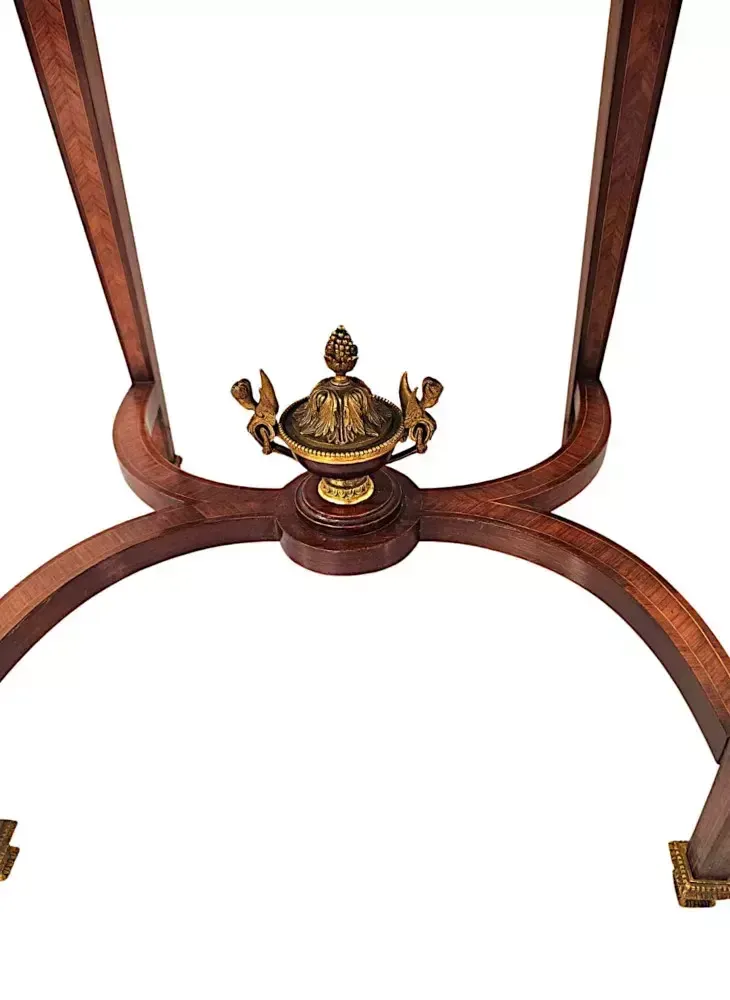 photo furniture A Very Rare Late 19th Century Marquetry Inlaid Ladies Work Or Lamp Table