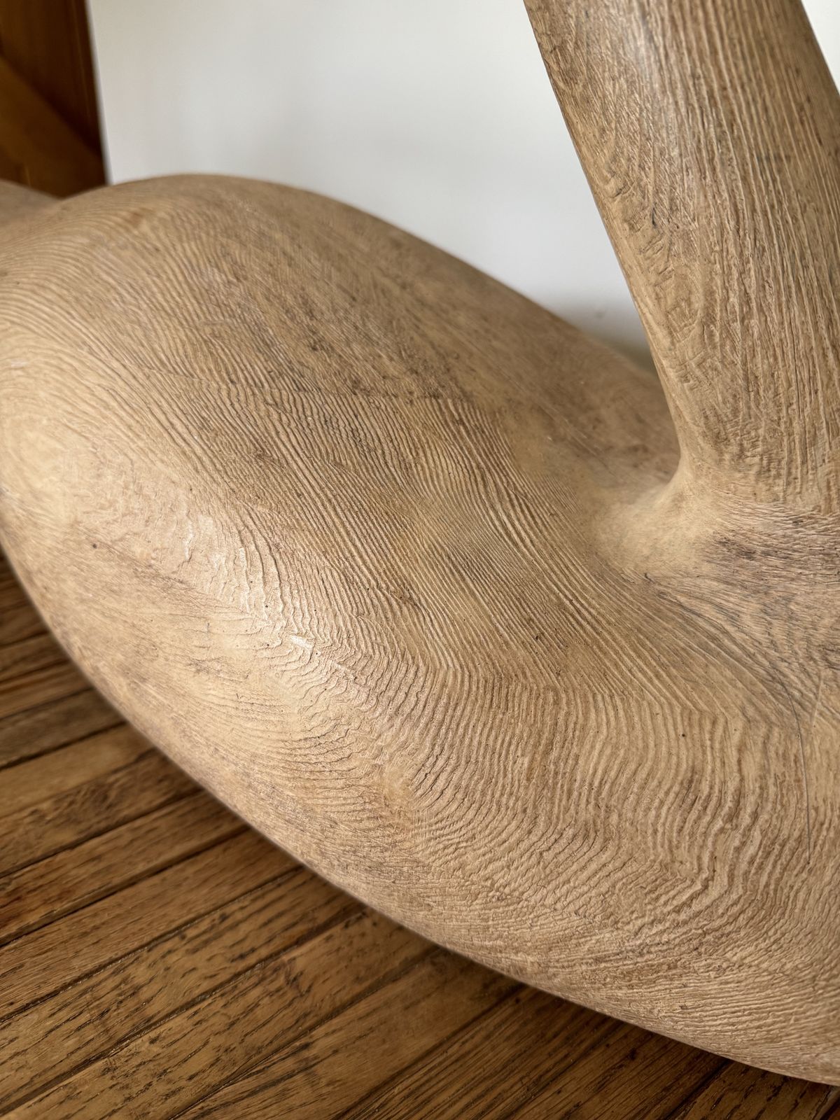 Carved Wooden Swan By Dann Sears (American Contemporary) photo for sale