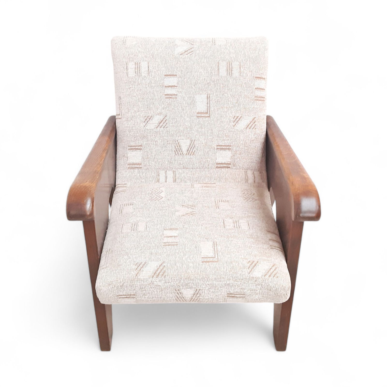 Vintage Wooden A Shaped Armchair By Up Závody, 1950s photo 550.0