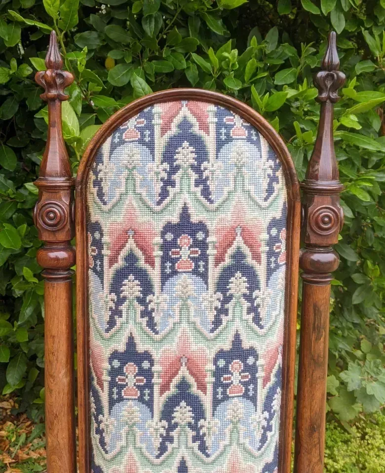 Antique Gothic Rosewood Prie Dieu Chair photo Furniture