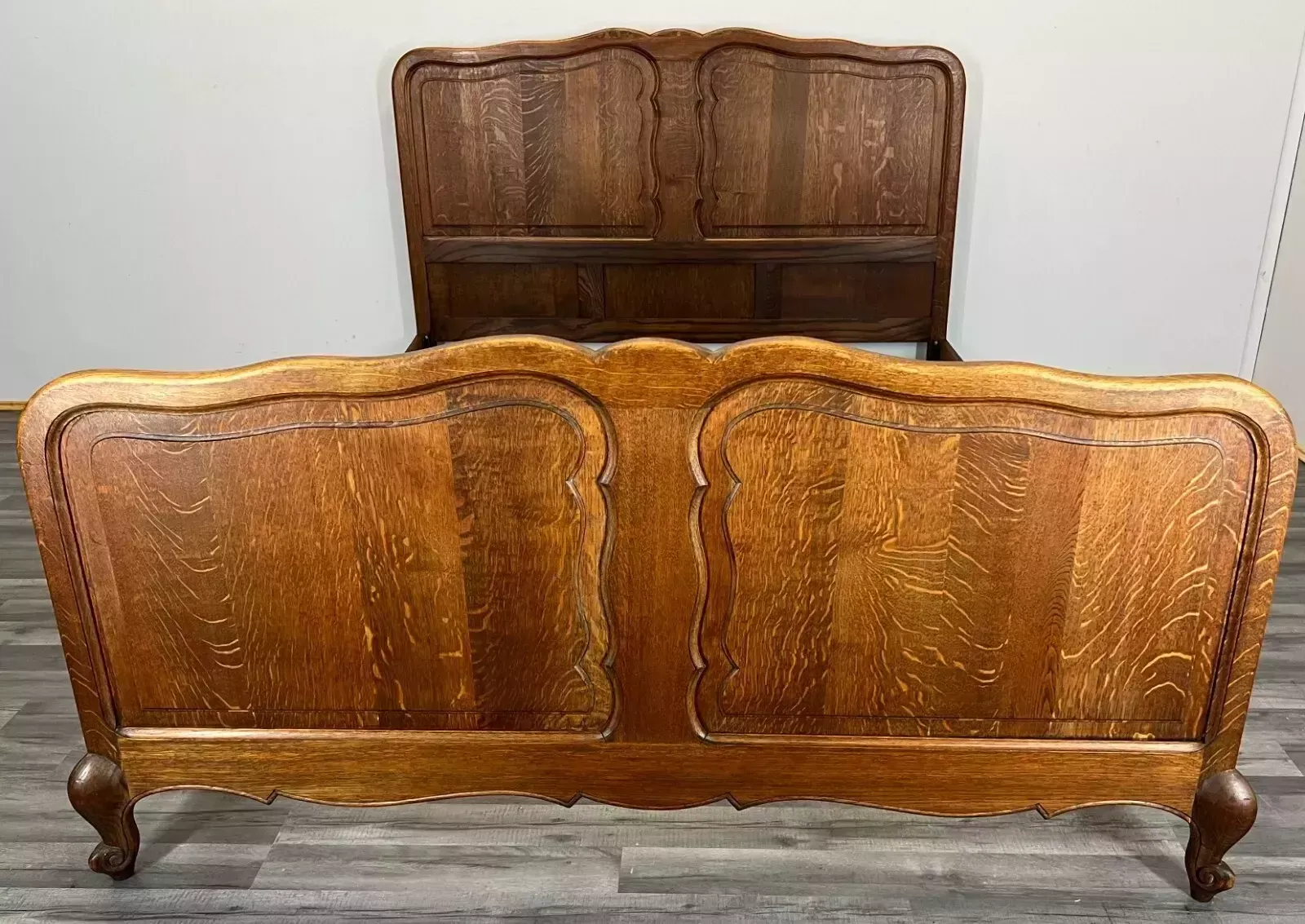 Double Bed Louis XV Style Vintage Retro French Oak Lot 3335 photo furniture