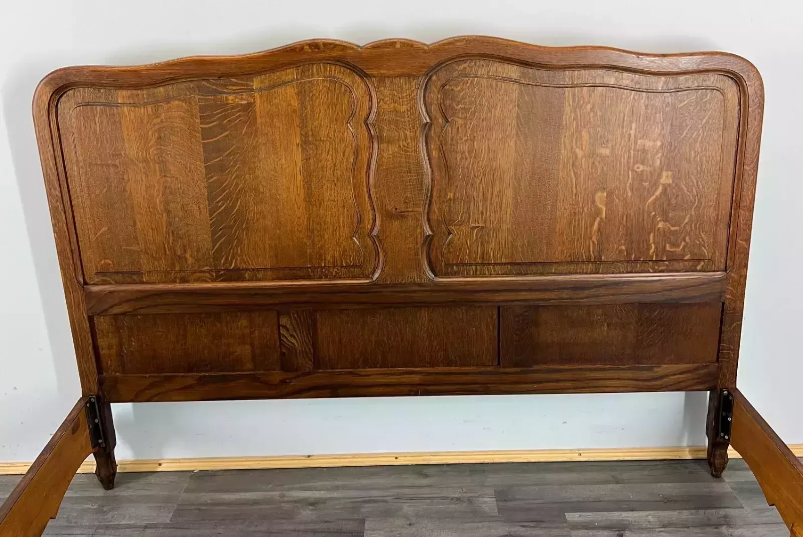 Double Bed Louis XV Style Vintage Retro French Oak Lot 3335 photo vinterior