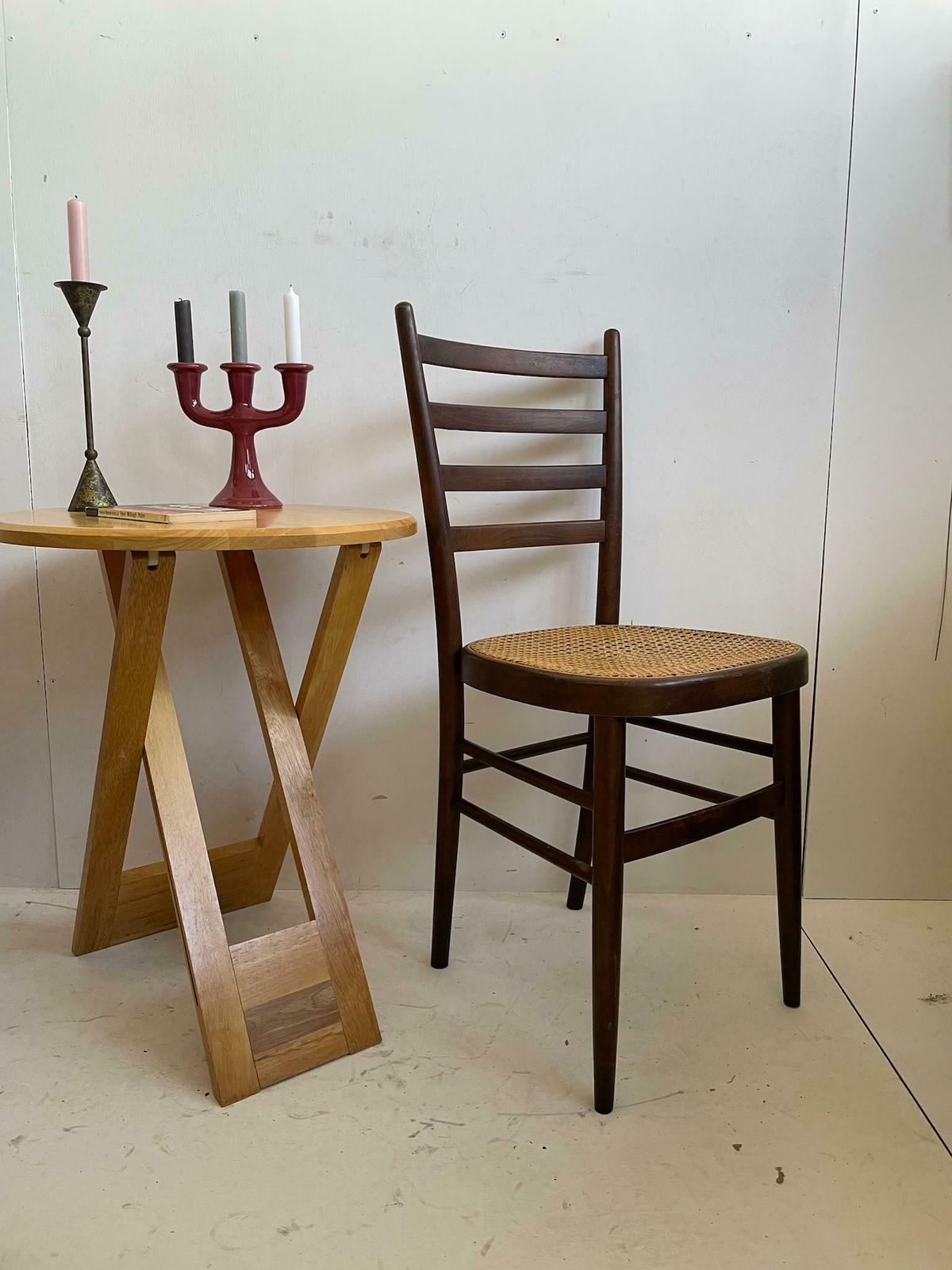 Bistro Cafe Dining Chair With Cane Seat Thonet Designed Circa 1970s photo furniture