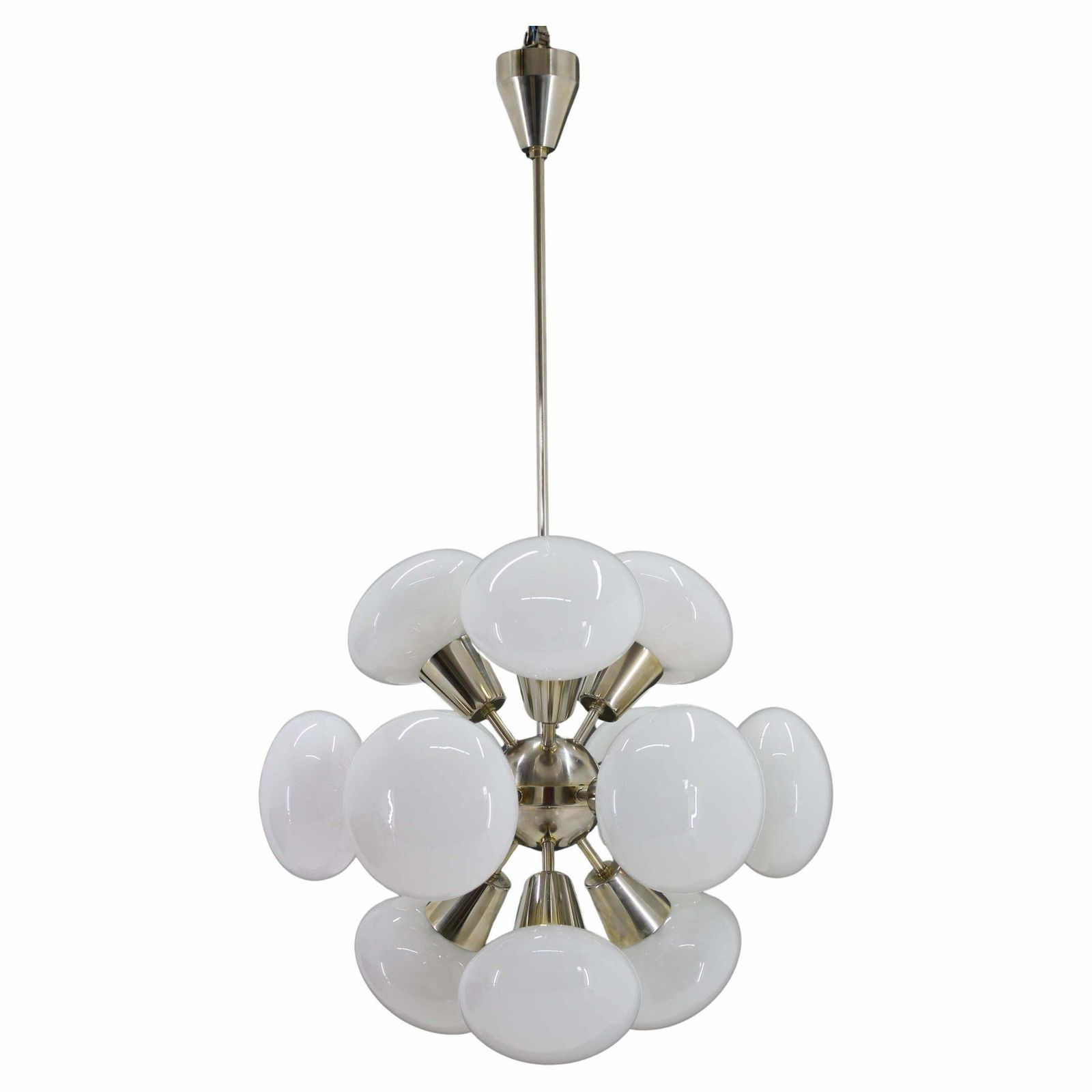1970s Chrome Plated  12 Flamming  Sputnik , Czechoslovakia