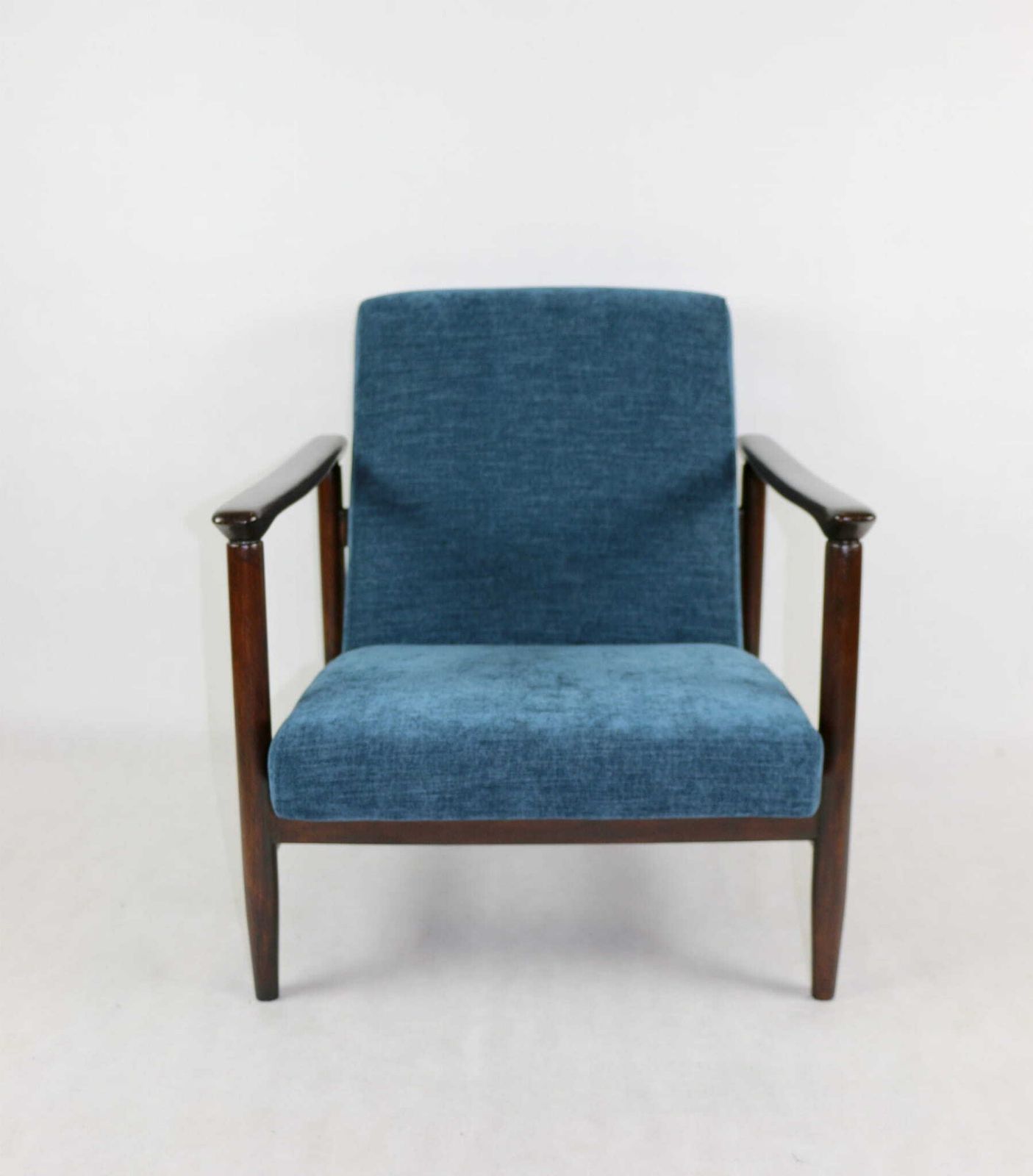 Gfm 142 Armchair, Designed By Edmund Homa From The 70s, Navy Blue   2 Pieces Available photo furniture