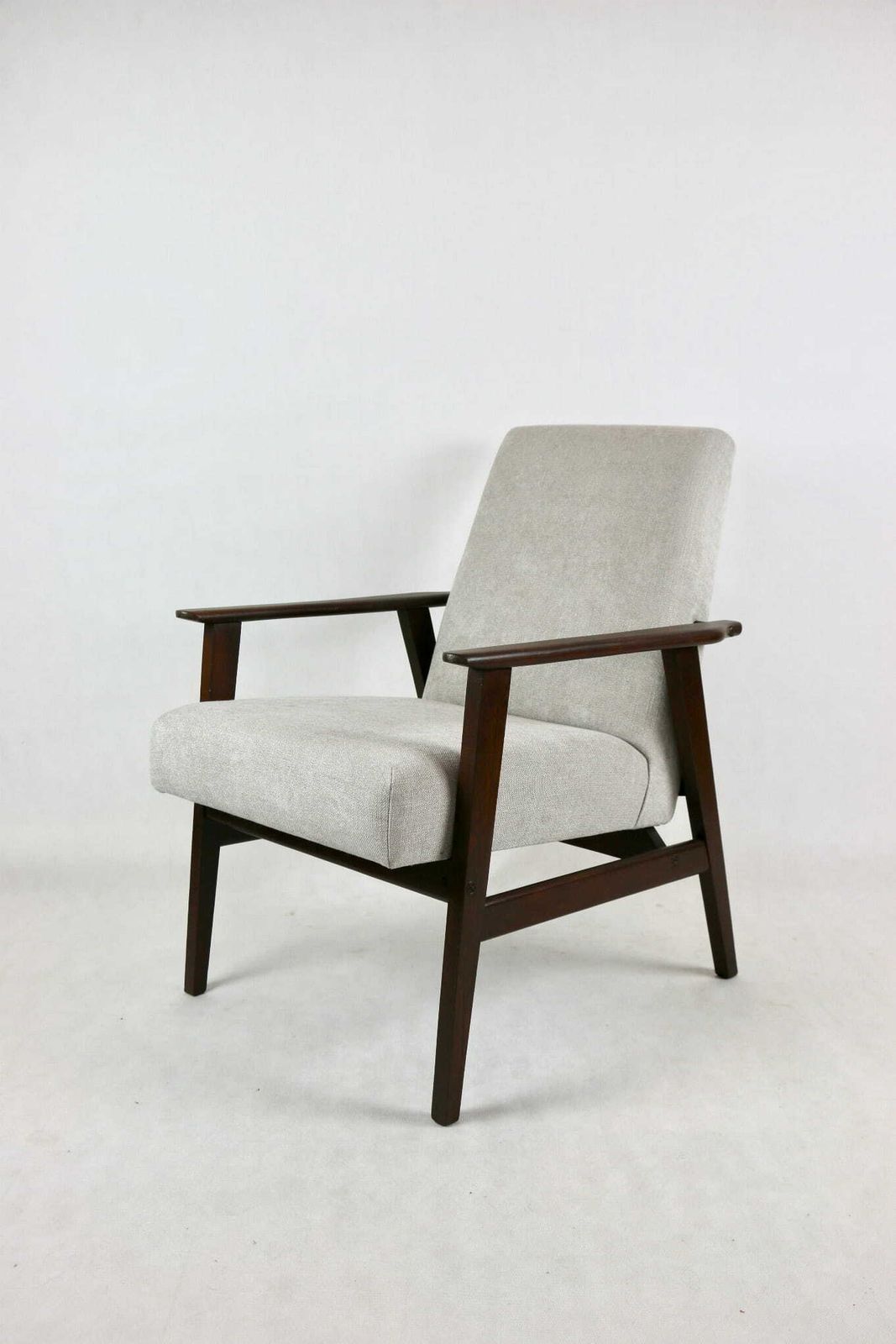 photo for sale Armchair "Lis", 70s Beige Light Gray Design Henryk Lis   2 Pieces Available