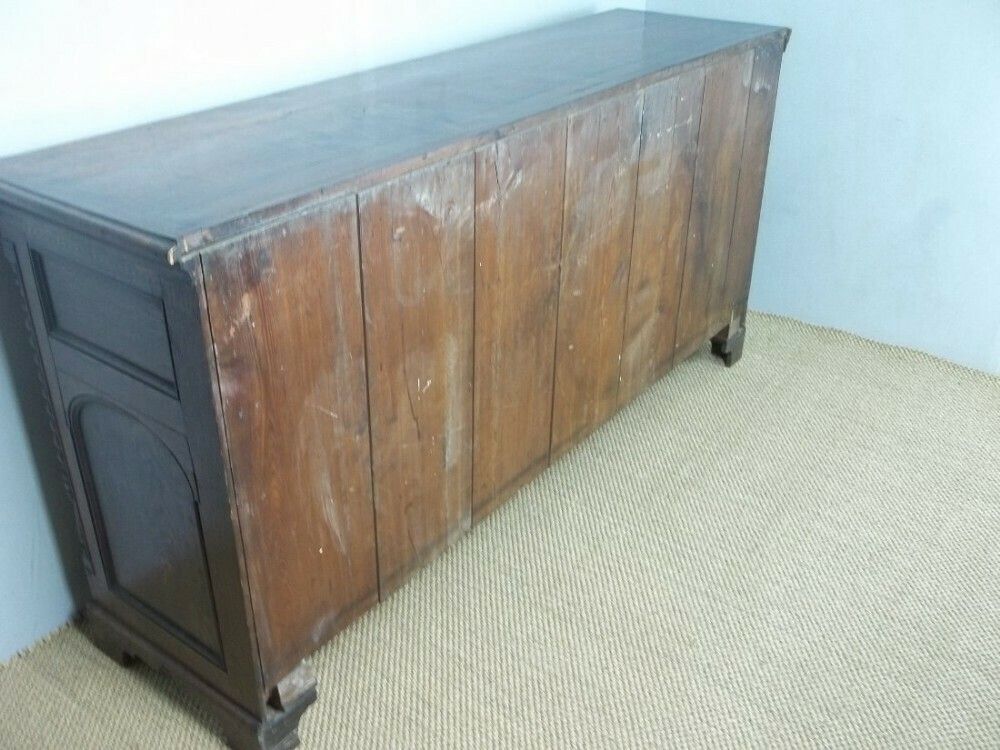Antique Welsh 19th Century Oak Dresser Base Sideboard photo buy