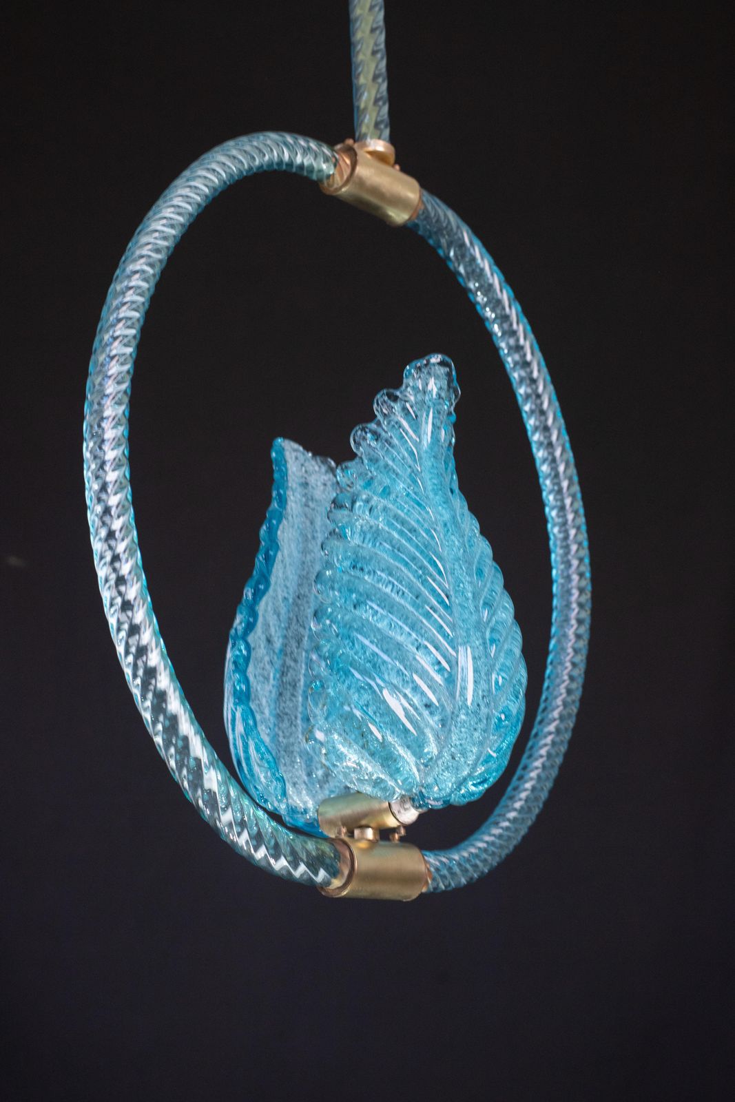 Blu Jewel Murano Glass Chandelier By Barovier E Toso, 1950s photo Lighting