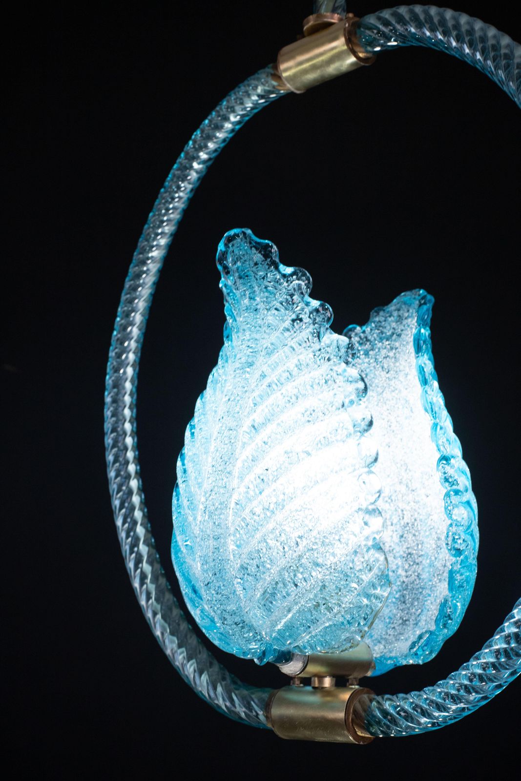 Blu Jewel Murano Glass Chandelier By Barovier E Toso, 1950s photo 3422.0