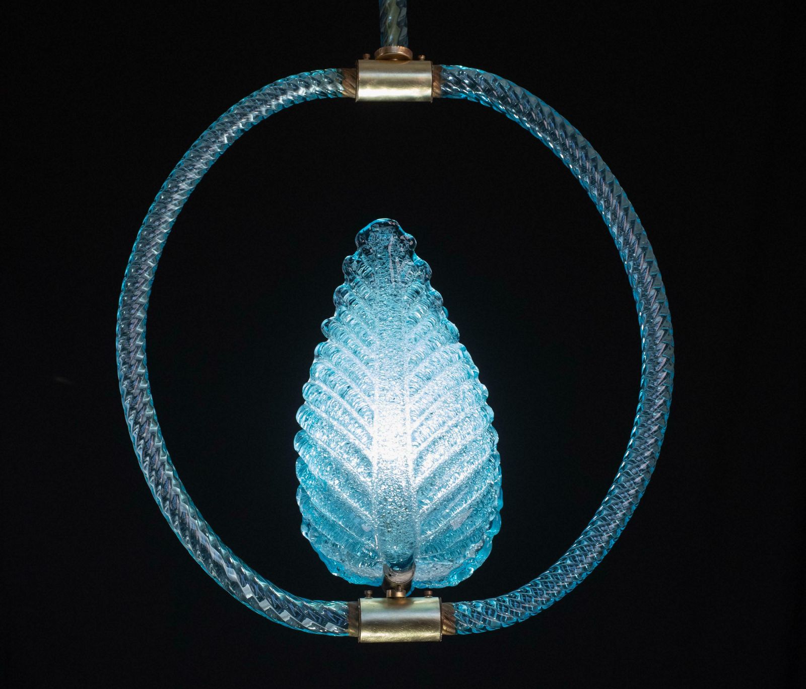 Lighting Blu Jewel Murano Glass Chandelier By Barovier E Toso, 1950s photo