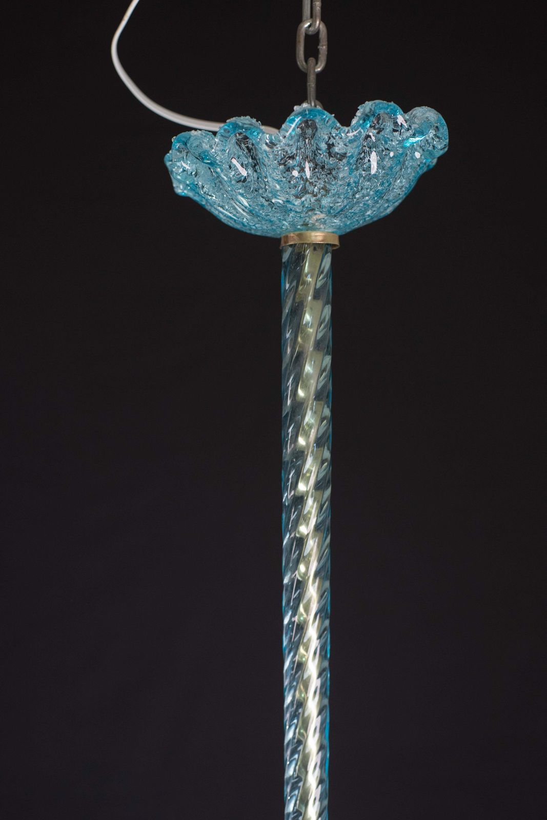 photo buy Blu Jewel Murano Glass Chandelier By Barovier E Toso, 1950s