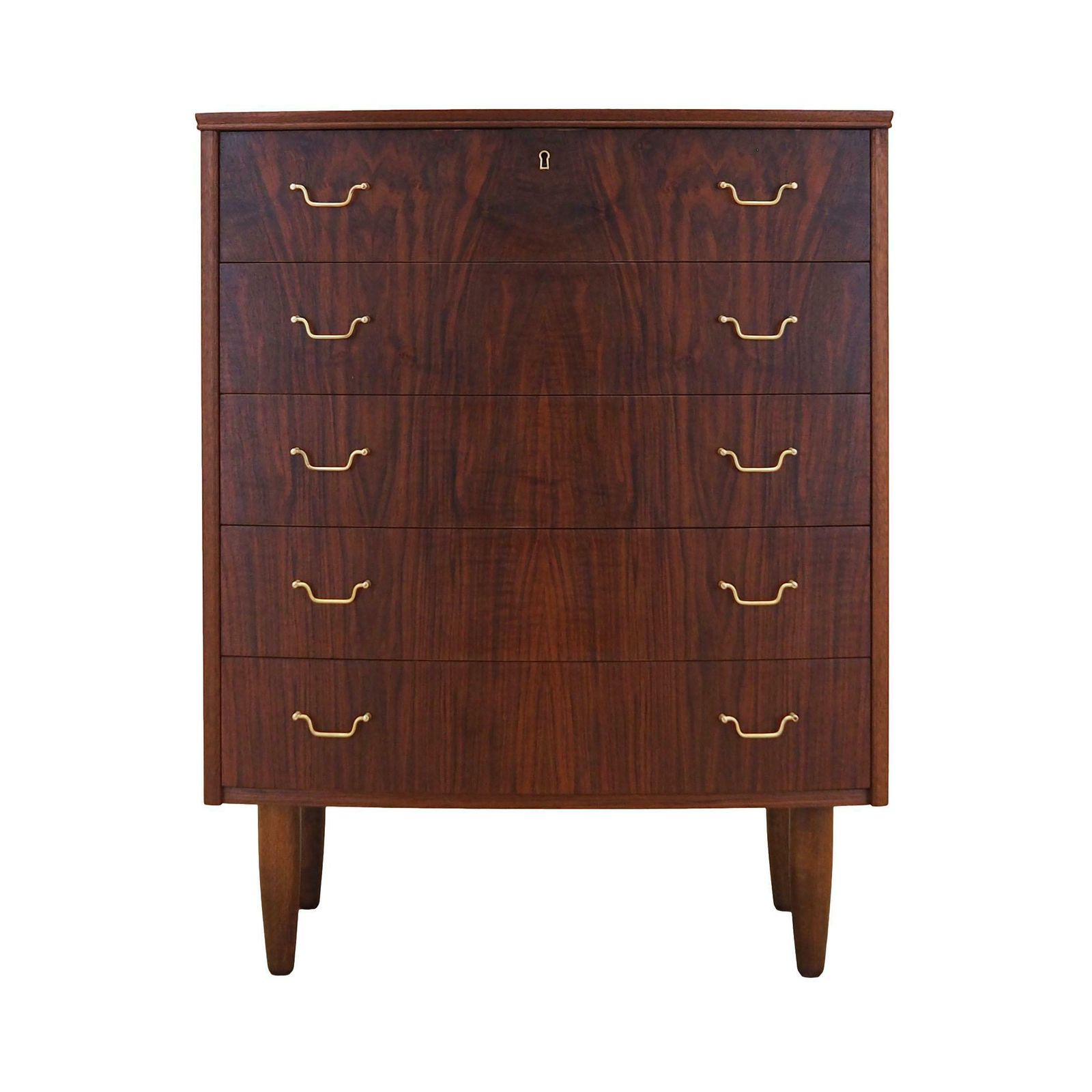 Ladekast Met Walnootfineer, Deens Design, Jaren 1970, Productie: Denemarken