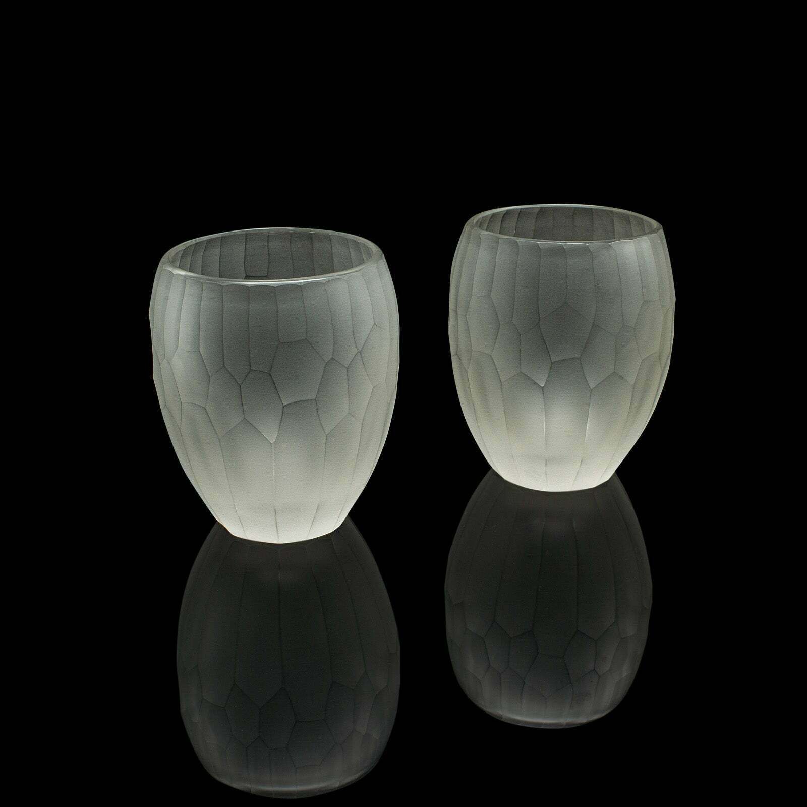 Set Of 4 Contemporary Wimbledon Spirit Tumblers, Frosted Cordial Glasses, Signed photo Home Decor