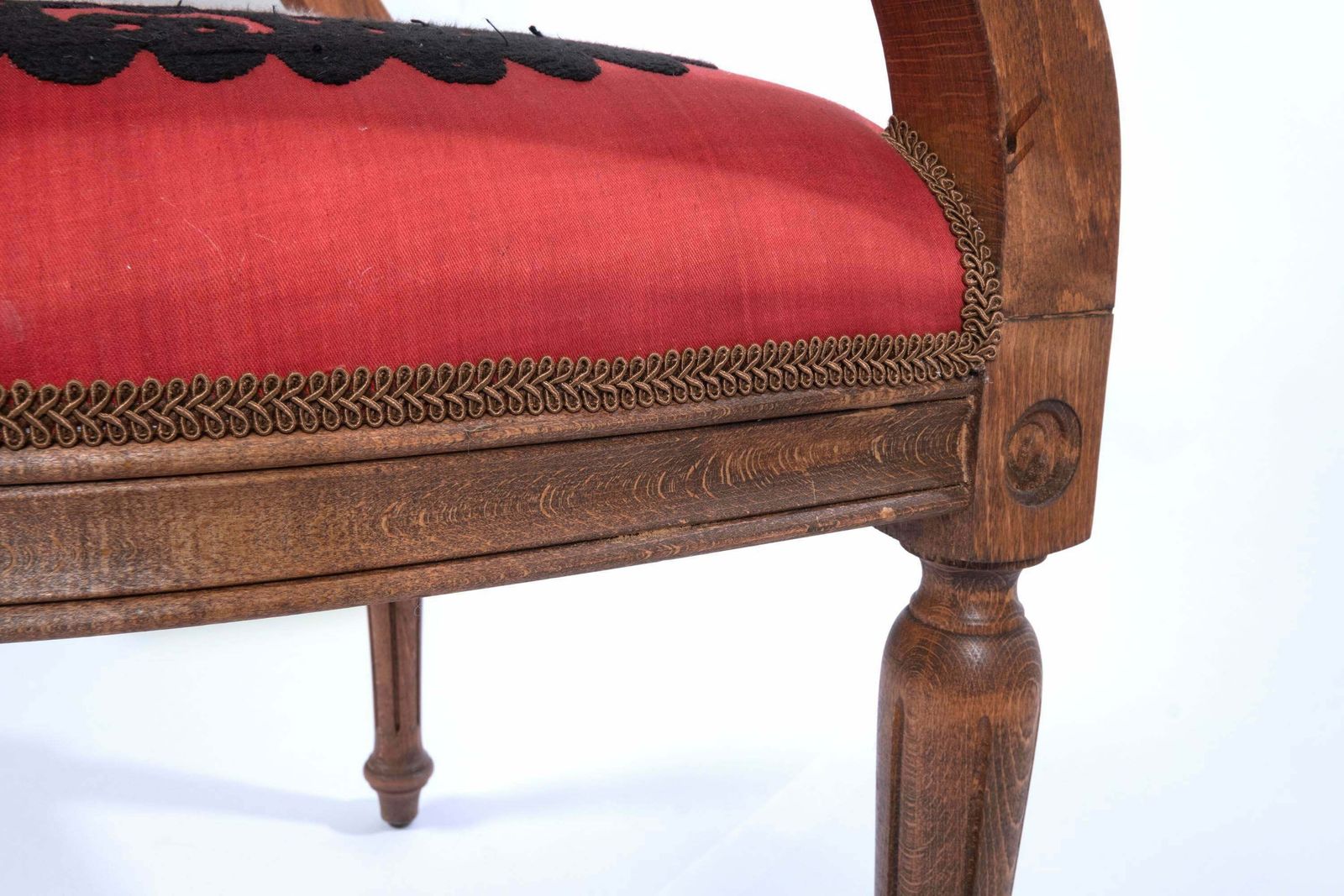photo for sale The Bohemian Chair, Suzani Embroidery Armchair With Bergere Style