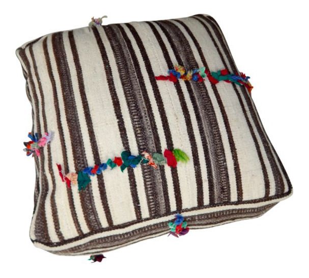 Turkish Kilim Floor Pillow, 21st Century